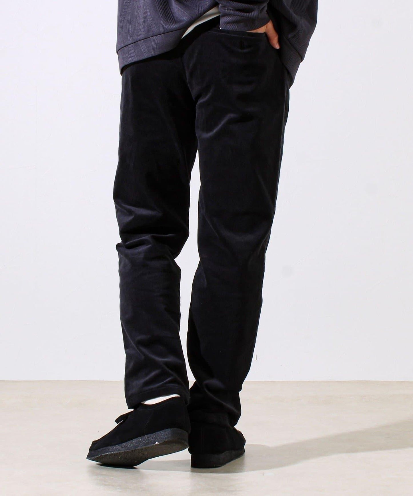 【保暖舒適且優雅】燈芯絨內里加絨彈力休閒褲