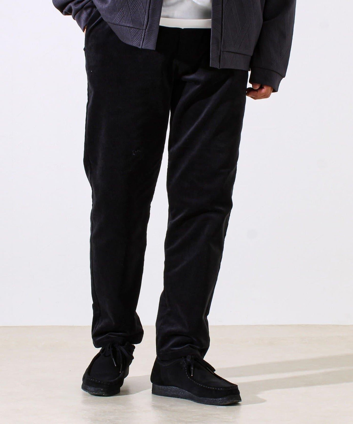 【保暖舒適且優雅】燈芯絨內里加絨彈力休閒褲