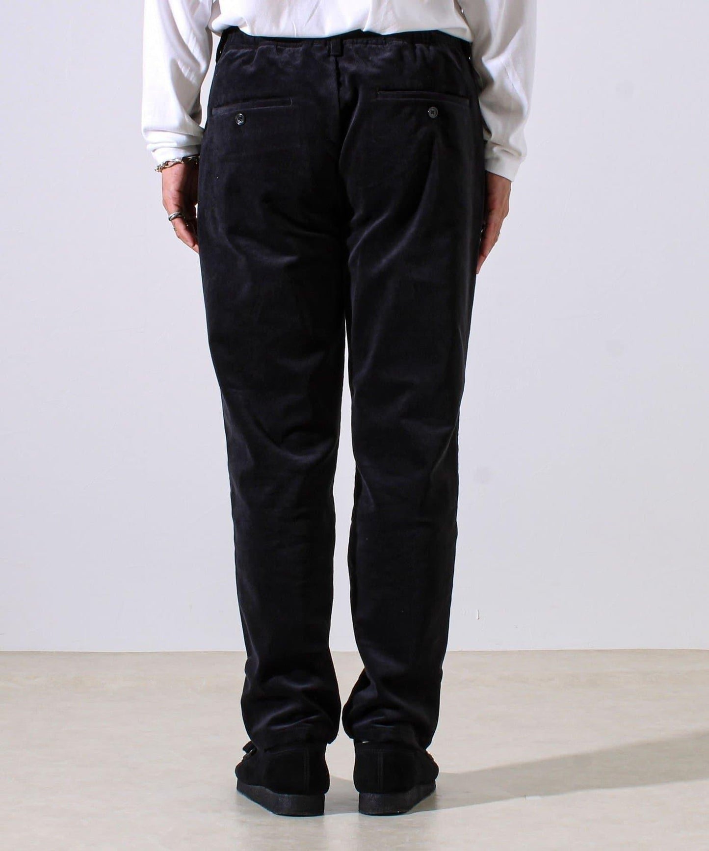 【保暖舒適且優雅】燈芯絨內里加絨彈力休閒褲