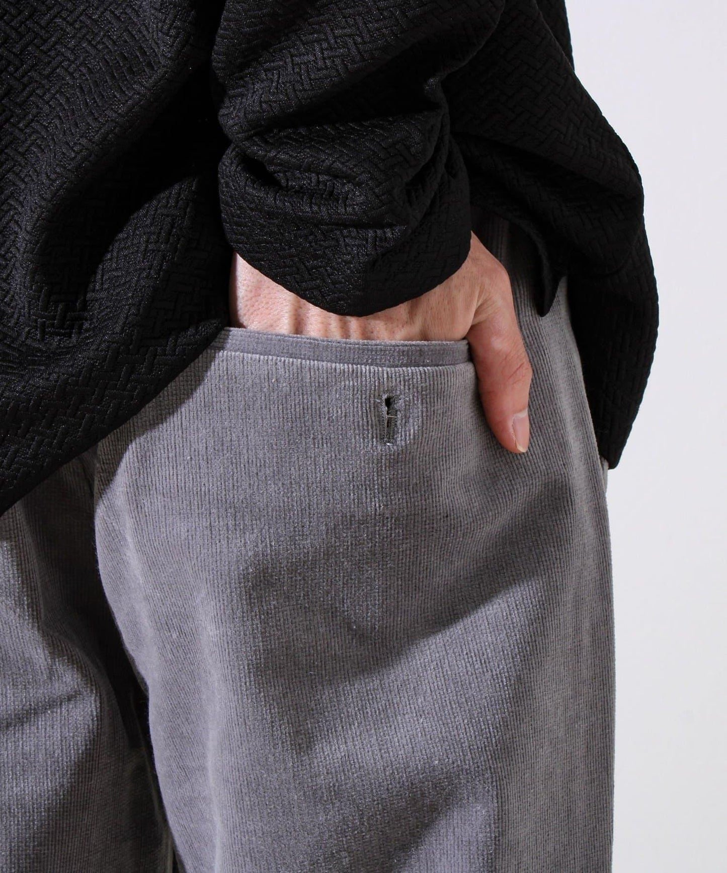 【保暖舒適且優雅】燈芯絨內里加絨彈力休閒褲