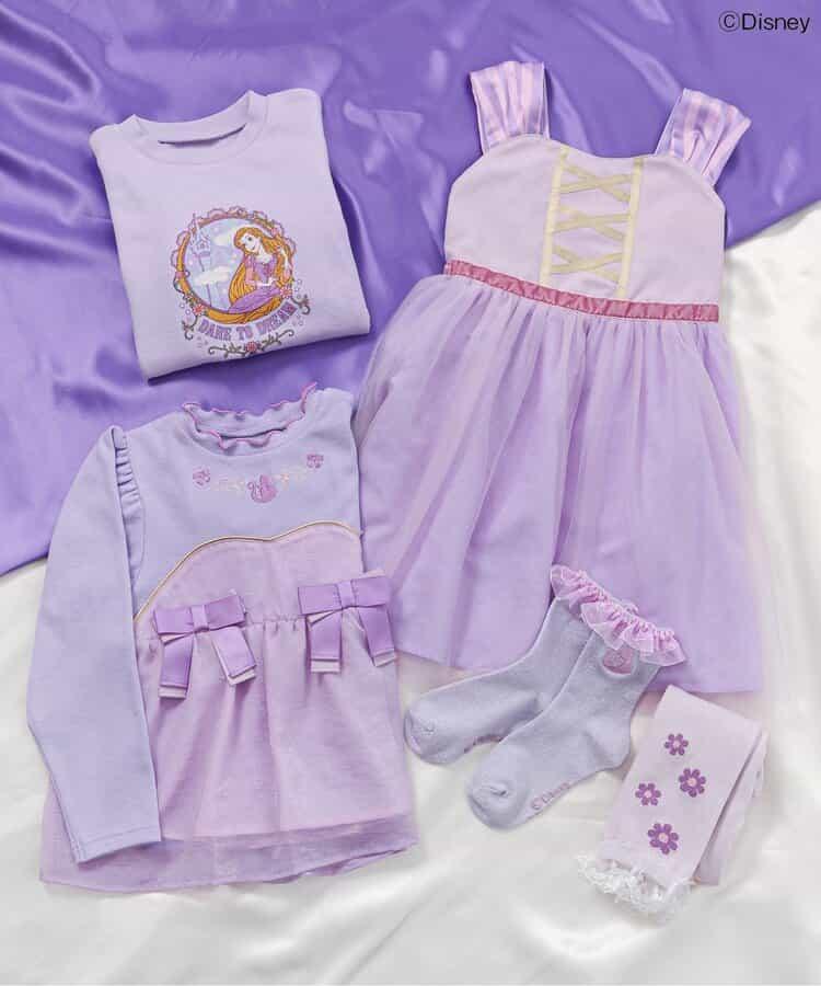 迪士尼角色網紗連衣裙