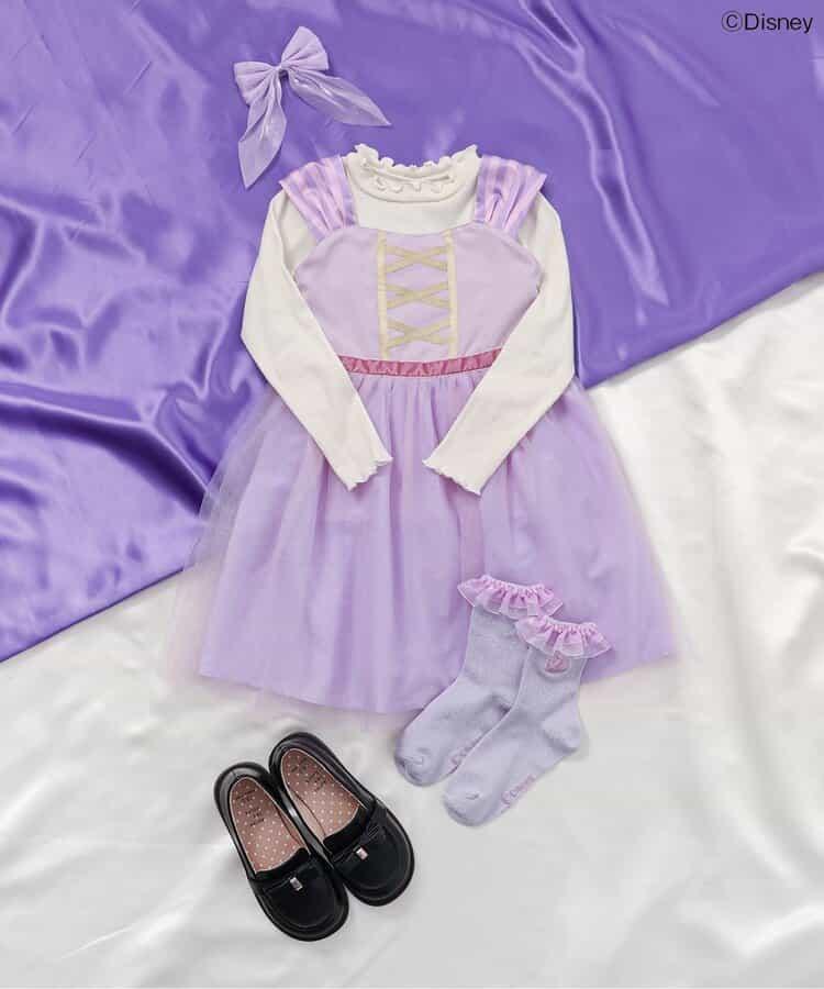 迪士尼角色網紗連衣裙