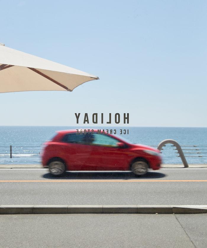 HOLIDAY ICECREAM×FREAK'S STORE/ホリデーアイスクリーム 特別款 寬鬆版型 提花 圓領 針織衫【限量】