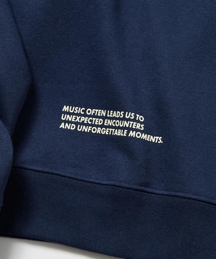 寬鬆版型背部印花圓領衛衣 / STYLE MEETS SOUND