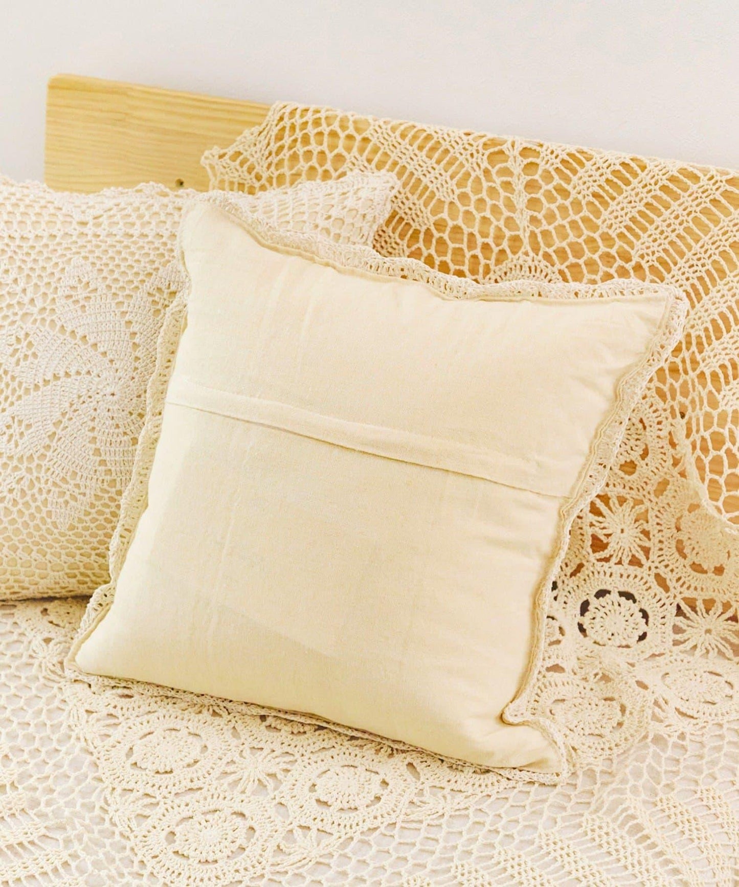 クロッシェクッションカバー:45×45cm