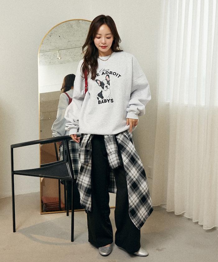 THE ADROIT 法國鬥牛犬加絨衛衣