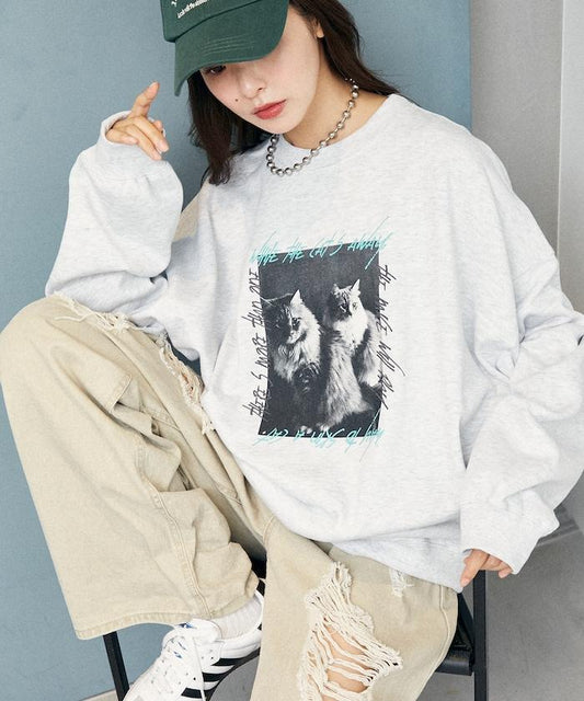 貓咪照片加絨衛衣