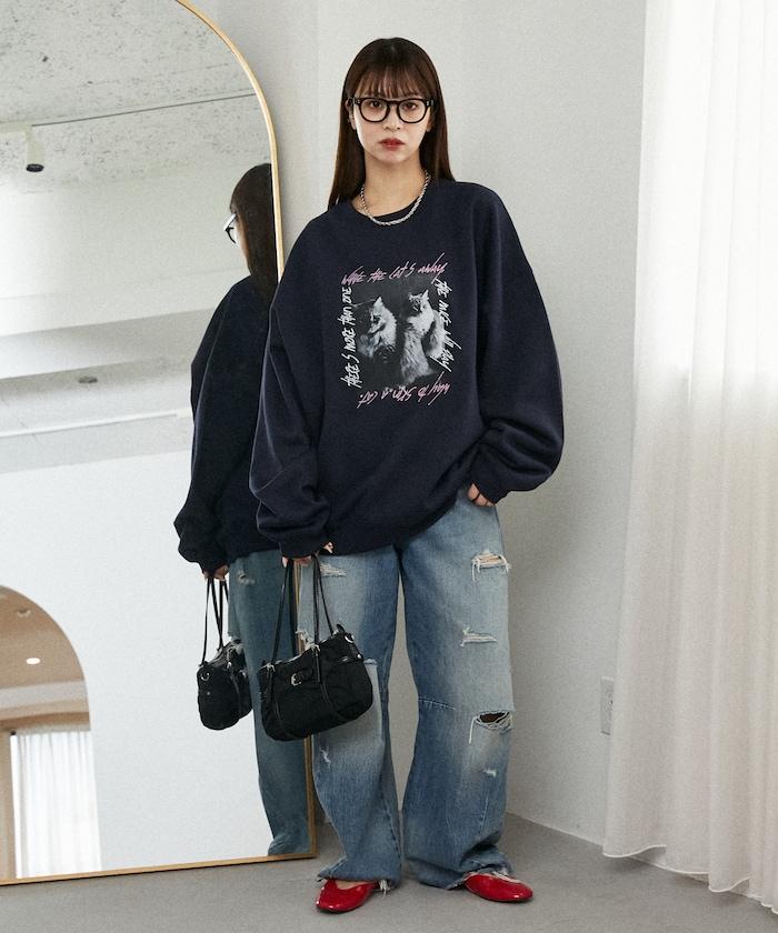 貓咪照片加絨衛衣