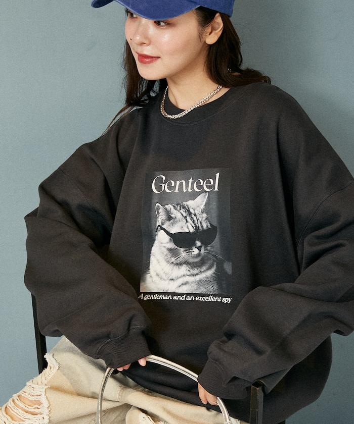 Gentee 貓咪 內加絨衛衣