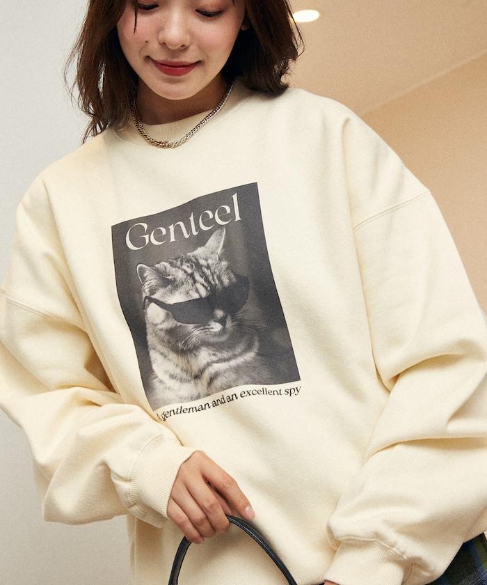 Gentee 貓咪 內加絨衛衣