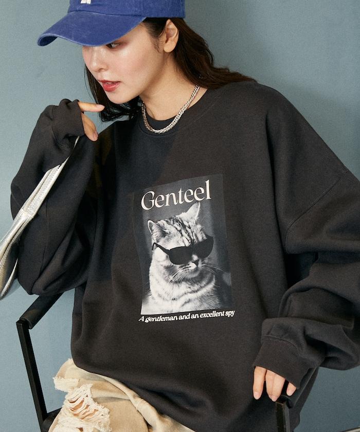 Gentee 貓咪 內加絨衛衣