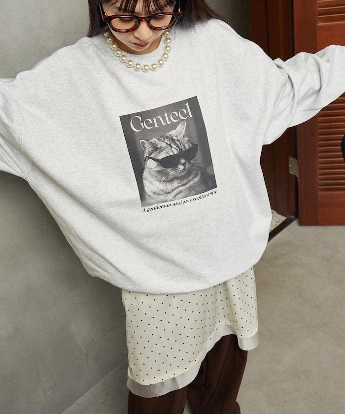 Gentee 貓咪 內加絨衛衣