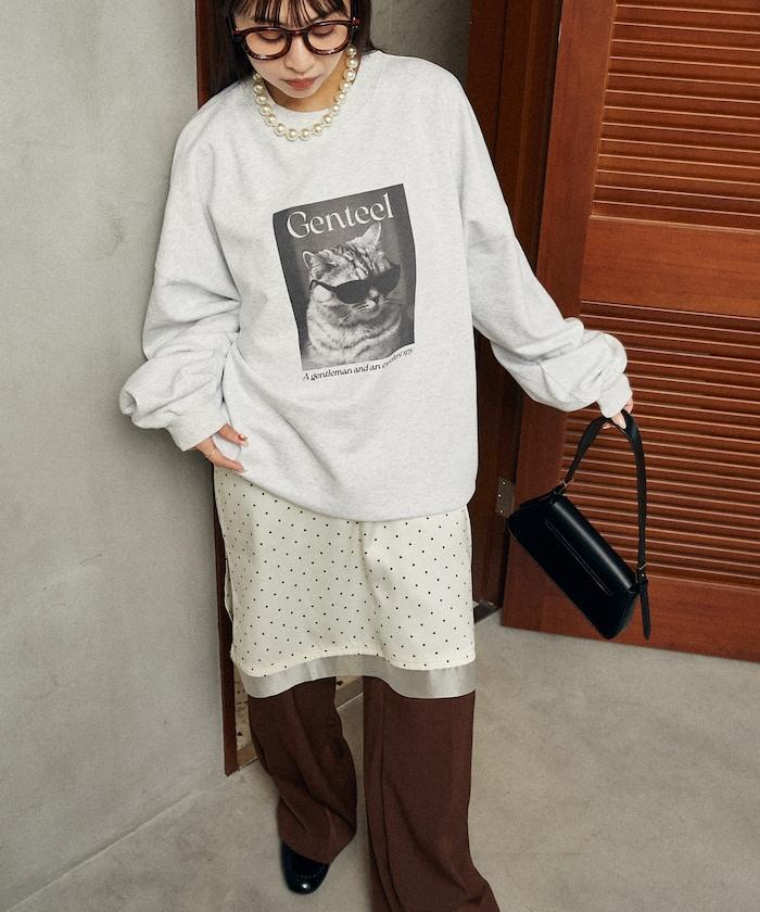 Gentee 貓咪 內加絨衛衣