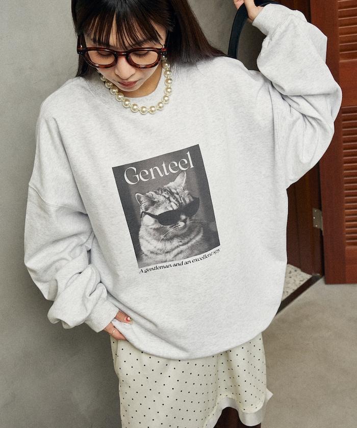Gentee 貓咪 內加絨衛衣