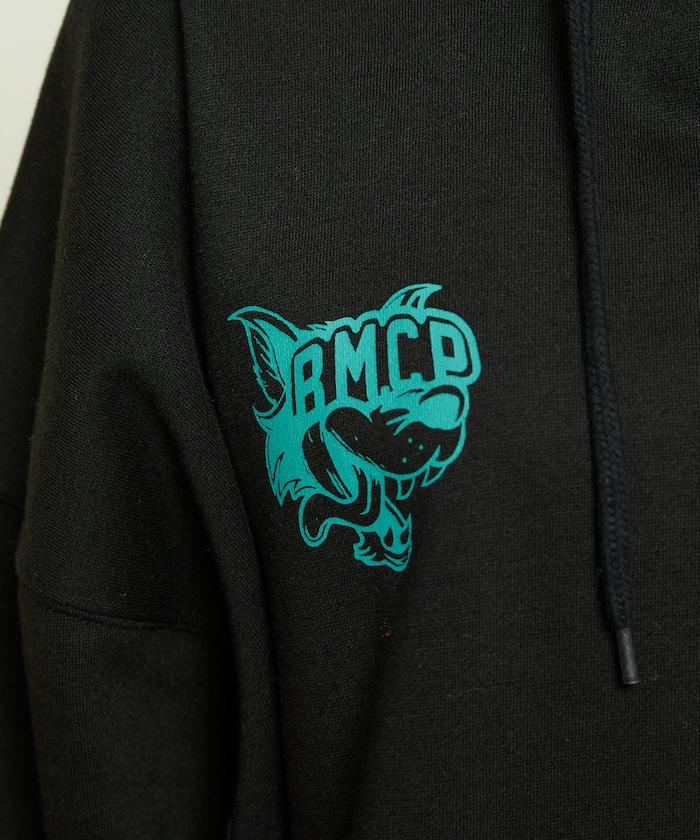 BMCP 狼圖案加絨連帽衛衣