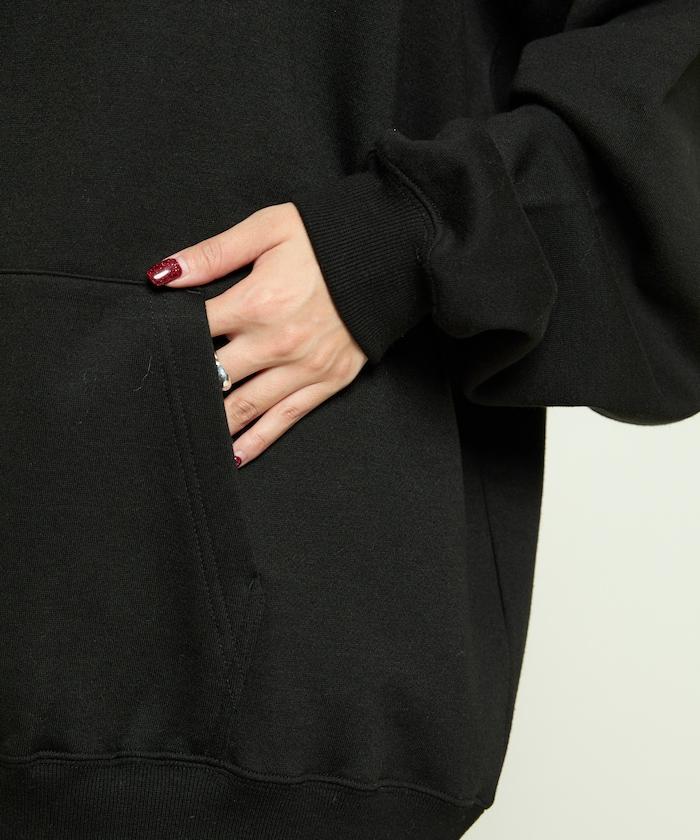 BMCP 狼圖案加絨連帽衛衣