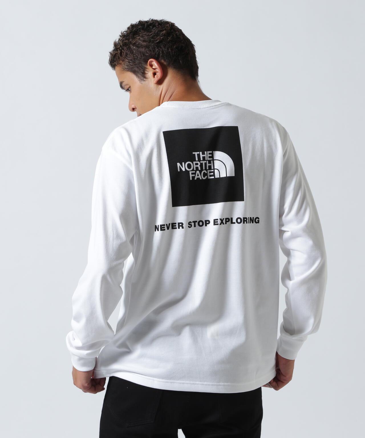 THE NORTH FACE 長袖背部方形標誌T恤