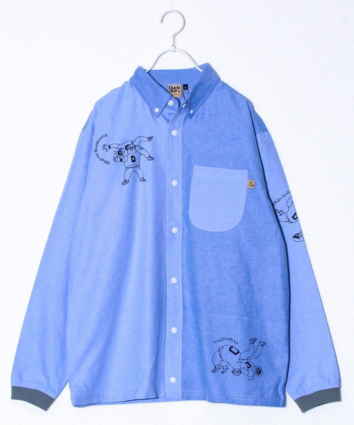 【Duckster/ダックスター】摔跤漫畫印花襯衫