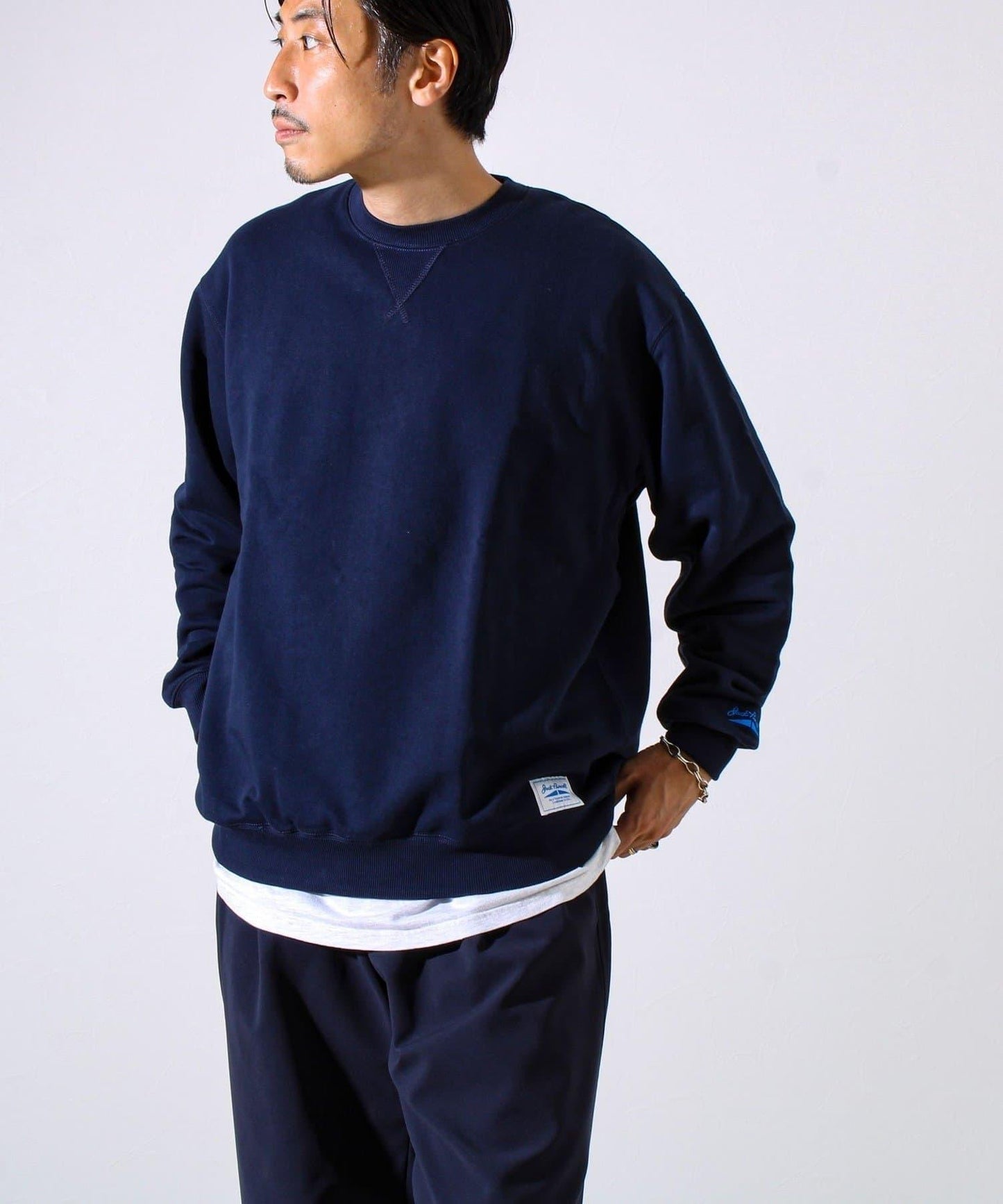 【JACKPURCELL/ジャックパーセル】精梳棉毛圈圓領套頭衫