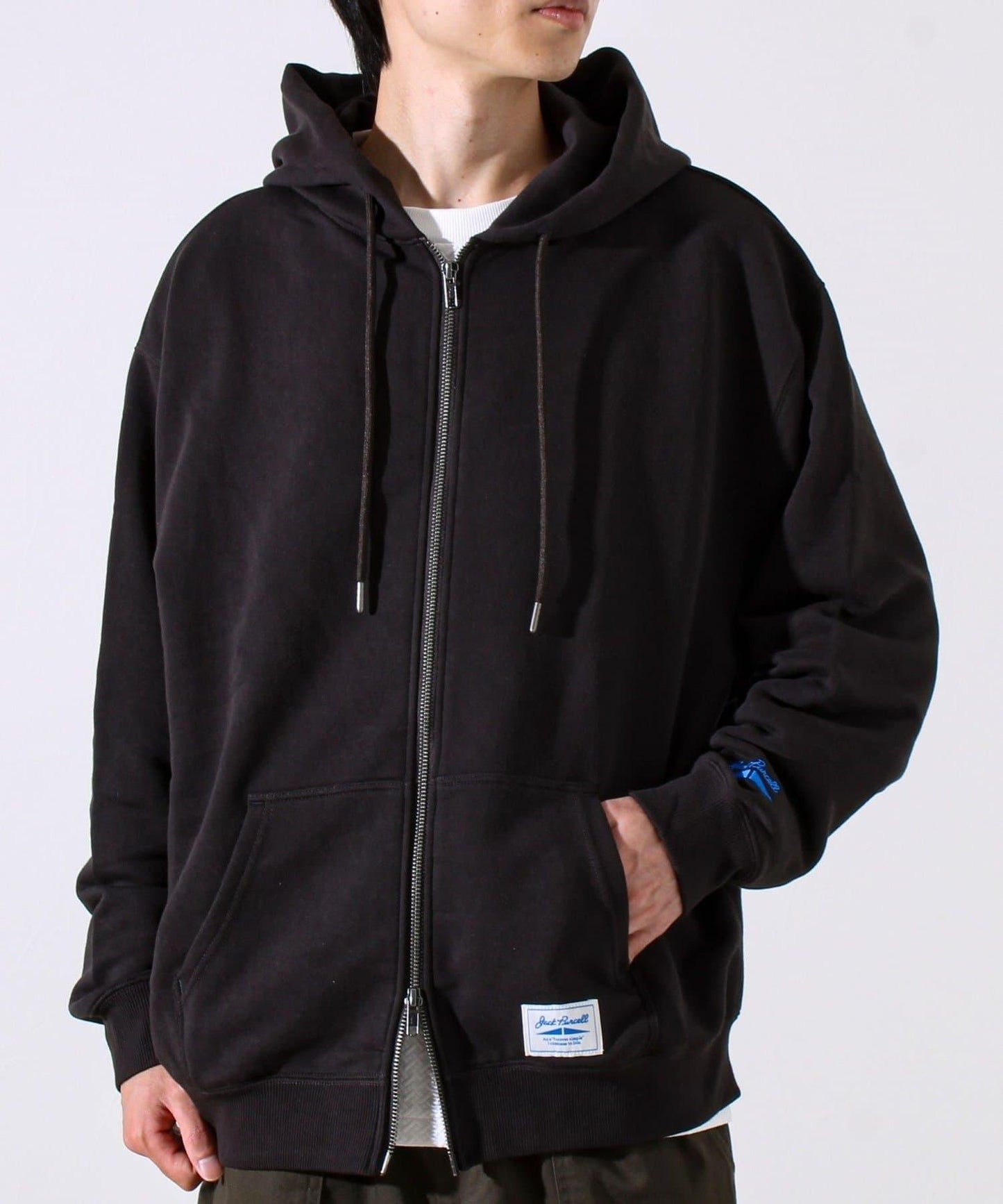 【JACKPURCELL/ジャックパーセル】精梳棉衛衣面料全拉鍊連帽衛衣