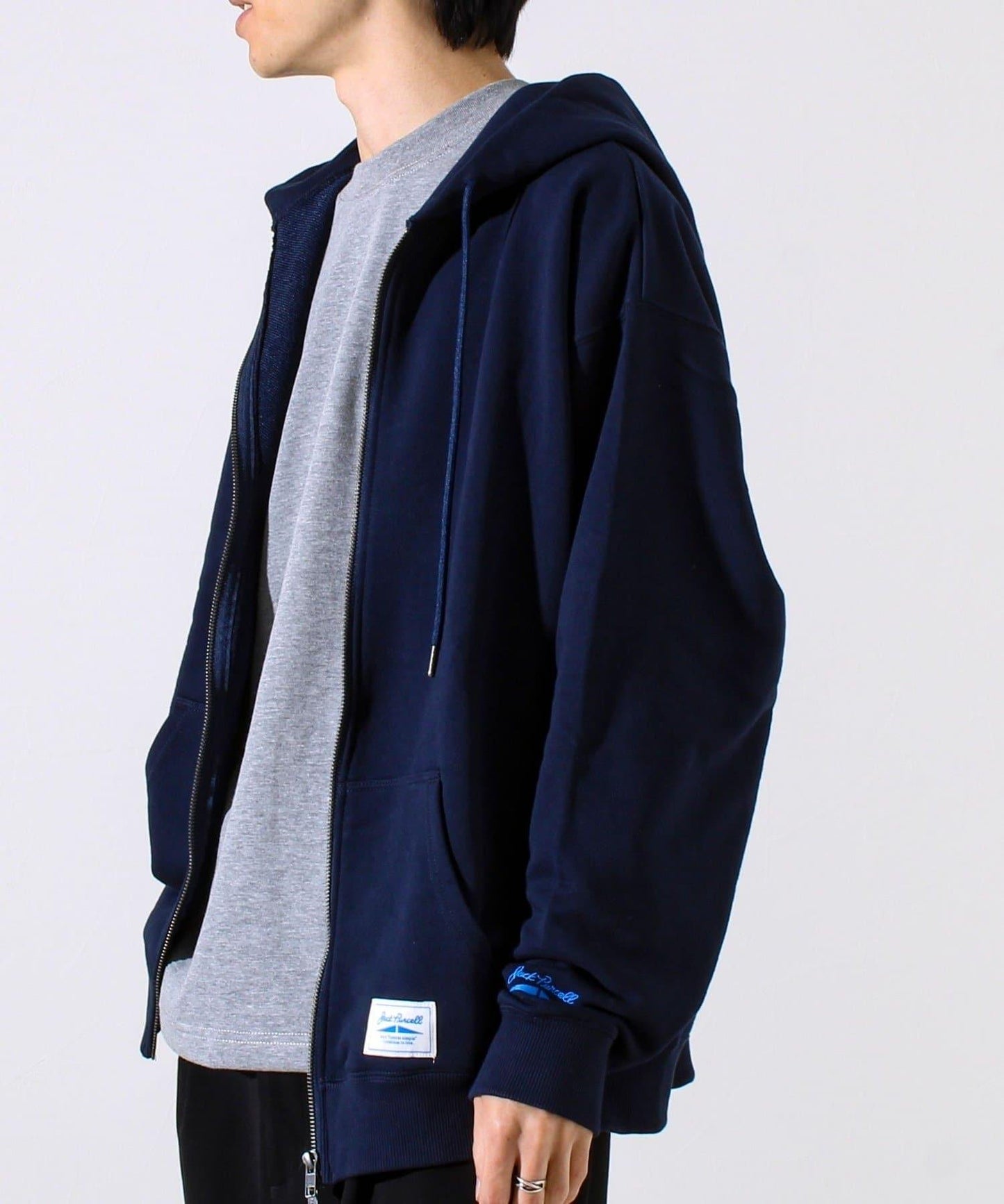 【JACKPURCELL/ジャックパーセル】精梳棉衛衣面料全拉鍊連帽衛衣