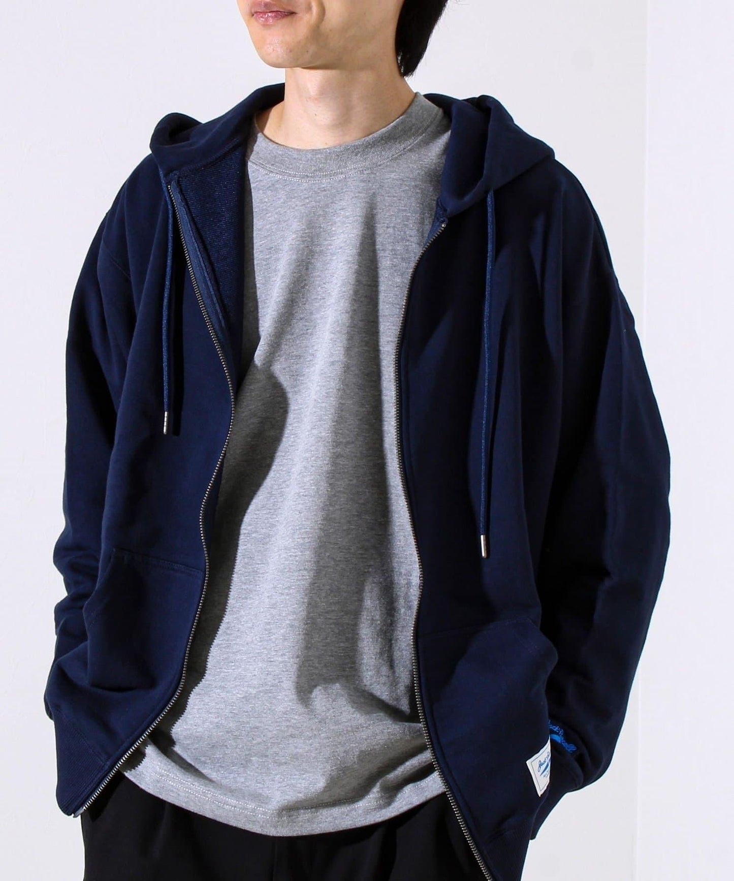 【JACKPURCELL/ジャックパーセル】精梳棉衛衣面料全拉鍊連帽衛衣