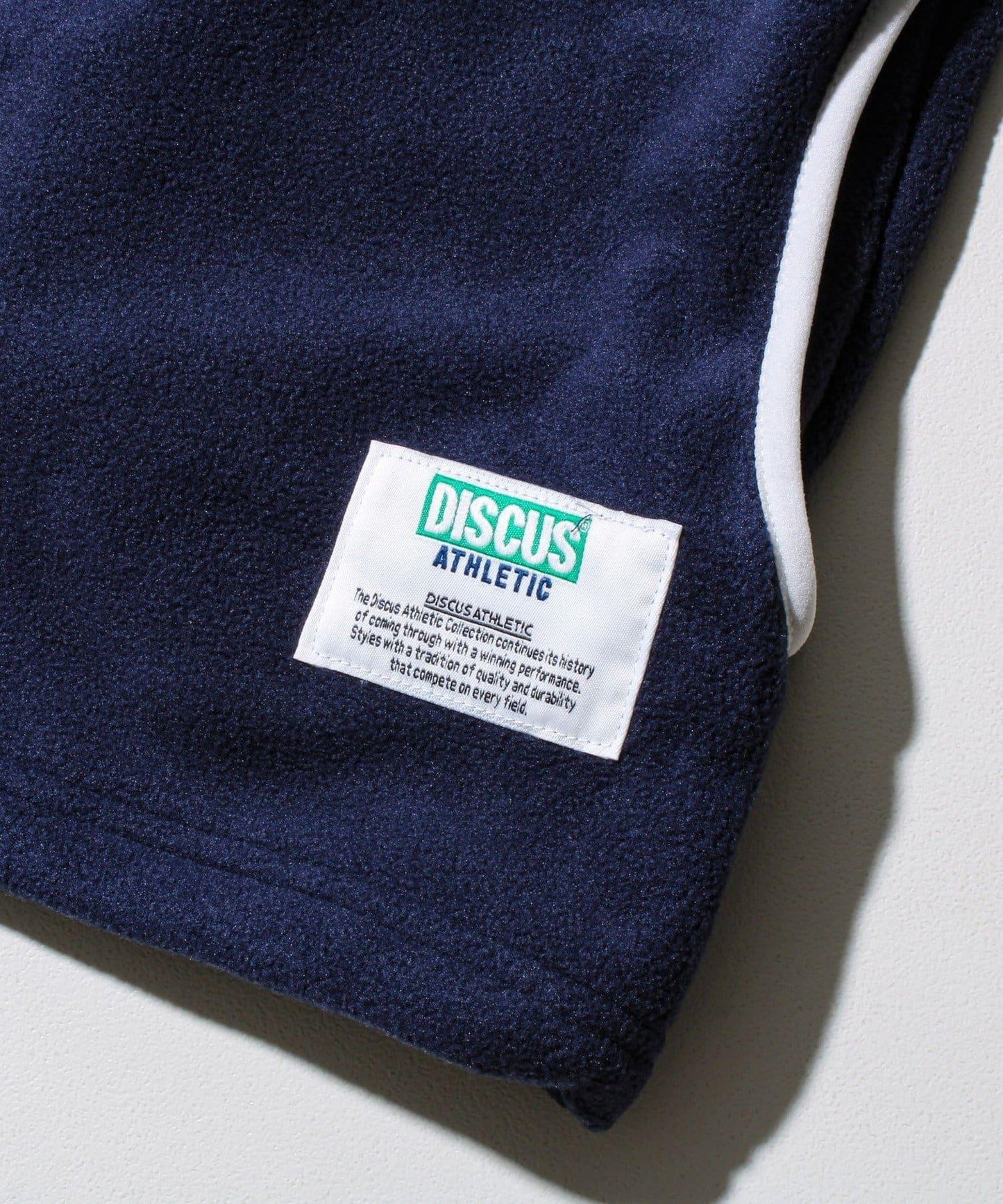 【DISCUS】男女同款拼色滾邊半拉鍊套頭衫