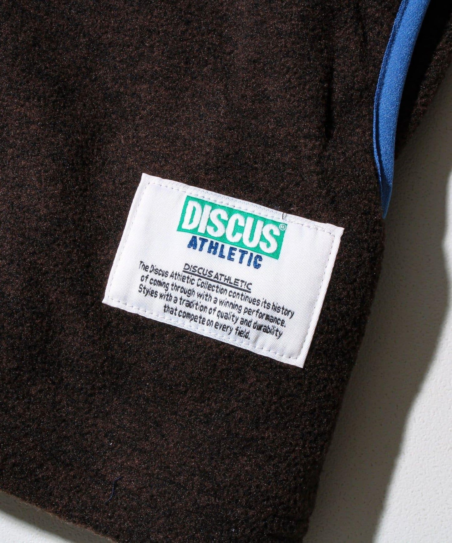 【DISCUS】男女同款拼色滾邊半拉鍊套頭衫