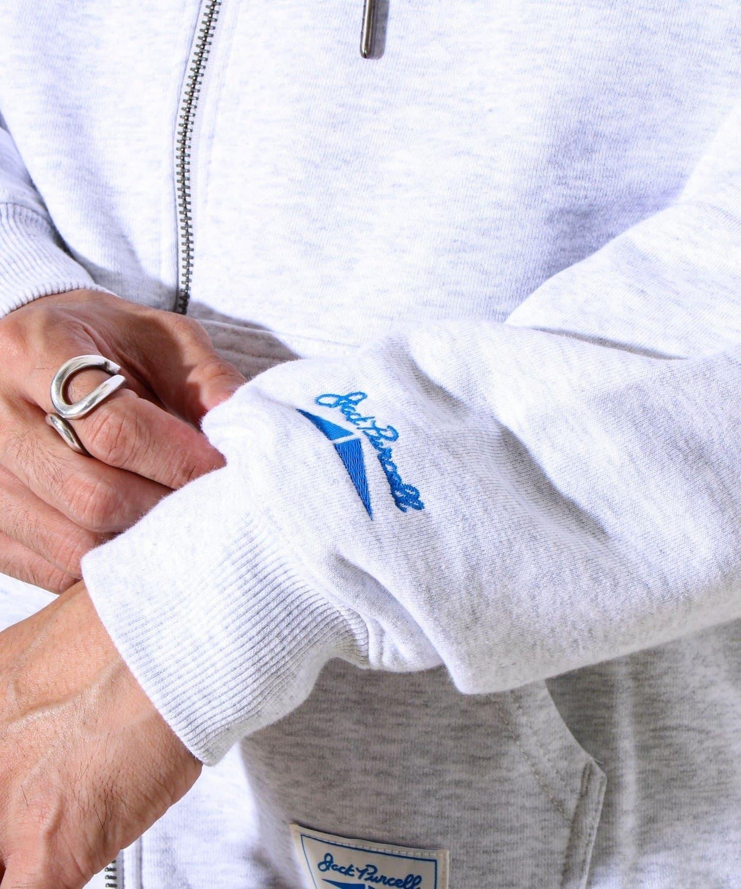 【JACKPURCELL/ジャックパーセル】精梳棉衛衣面料全拉鍊連帽衛衣