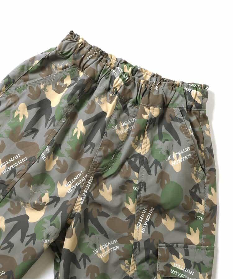 恐龍腳印迷彩寬鬆長褲 10分丈