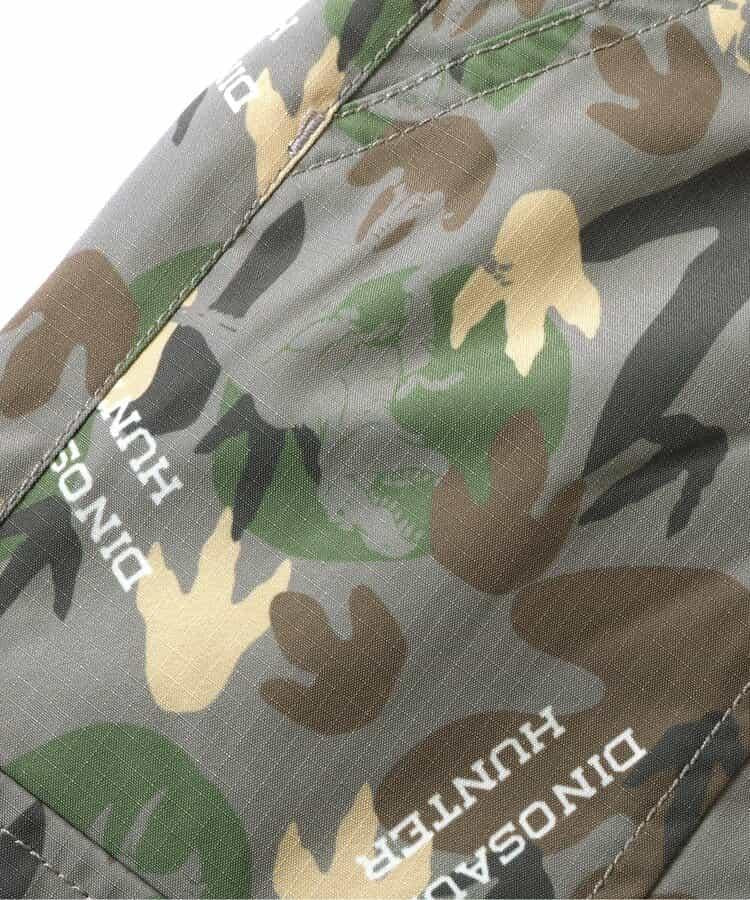 恐龍腳印迷彩寬鬆長褲 10分丈