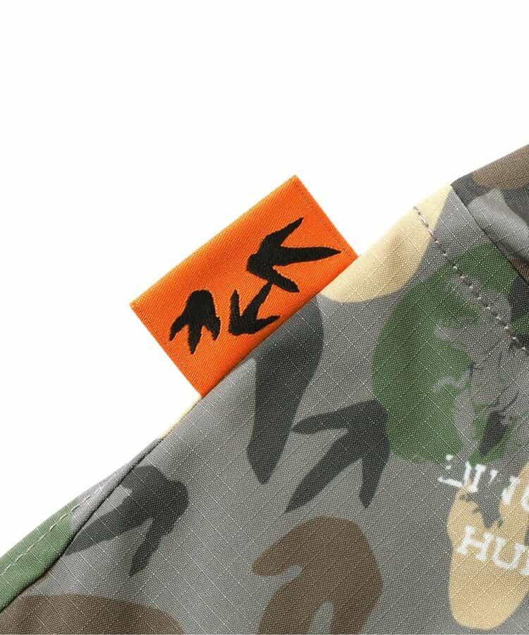 恐龍腳印迷彩寬鬆長褲 10分丈