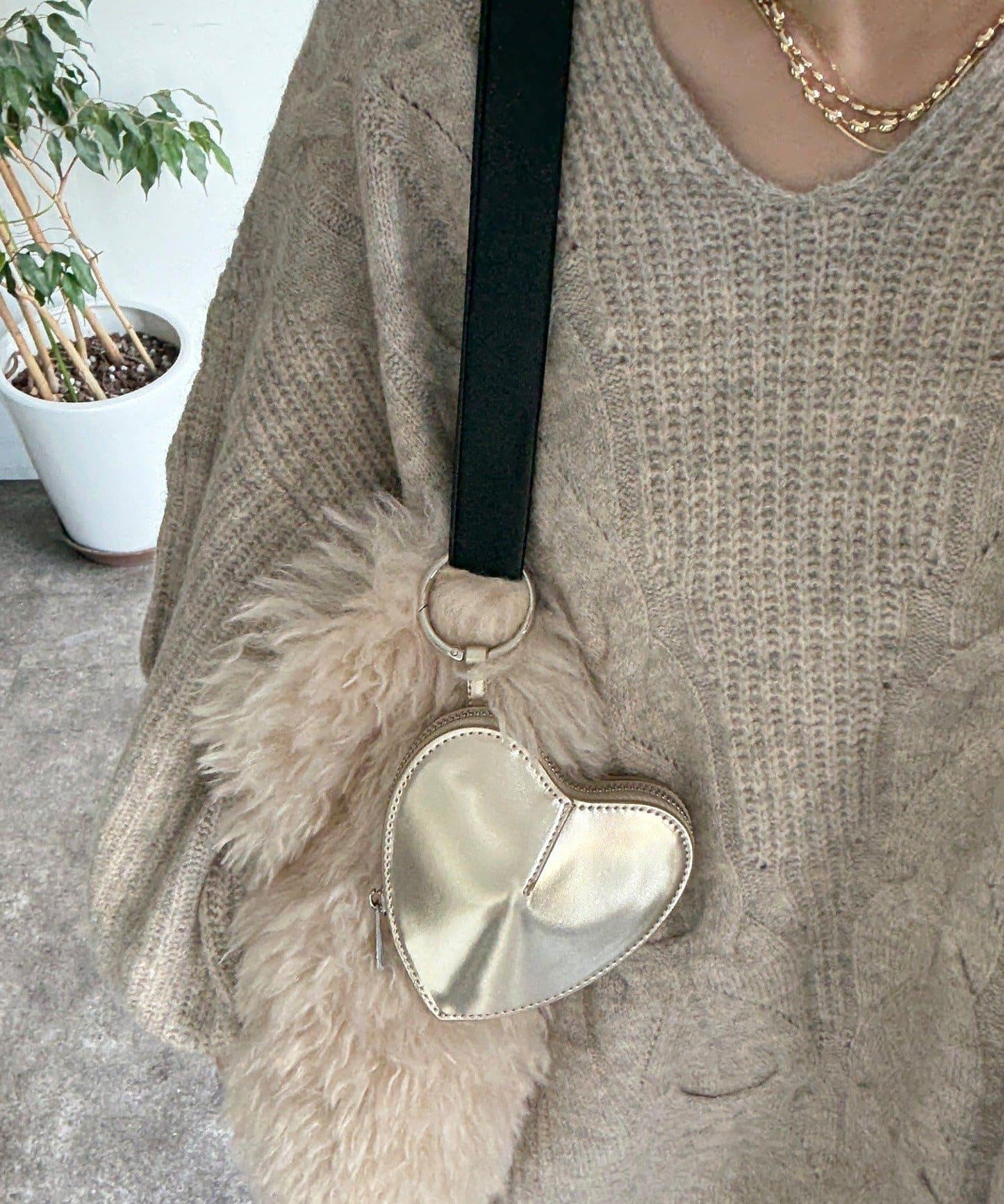 愛心化妝包掛飾