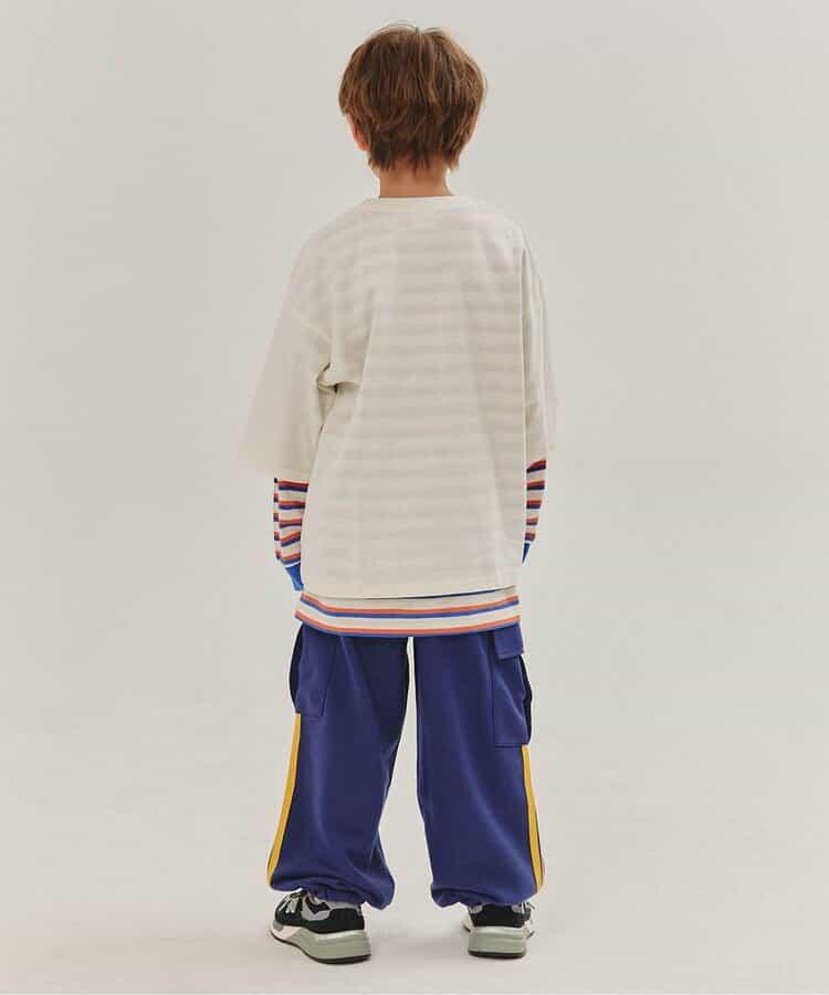 KUDOS 側邊條紋長褲(可成套搭配) 10分褲