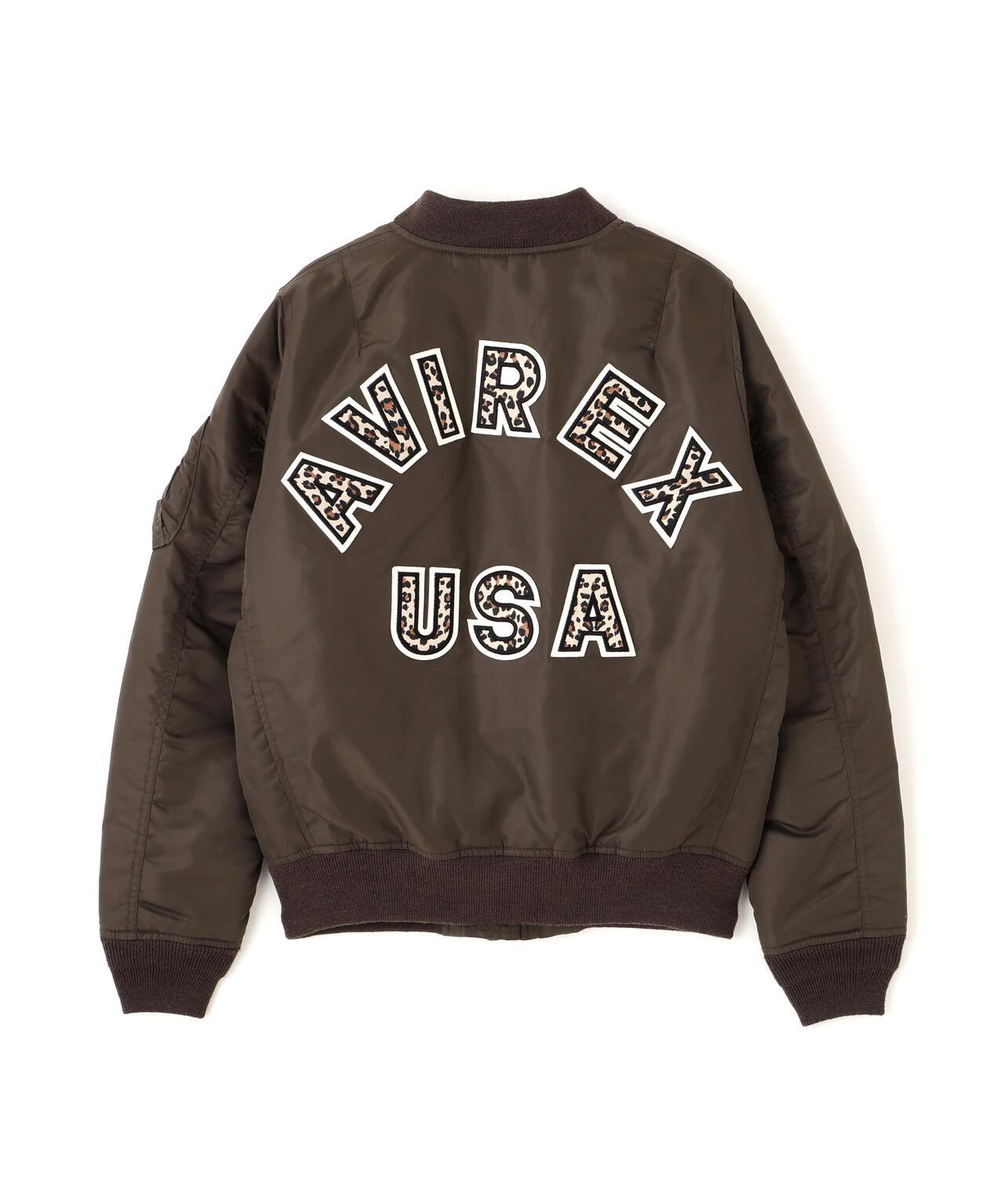 《WOMAN》LEOPARD LOGO MA-1