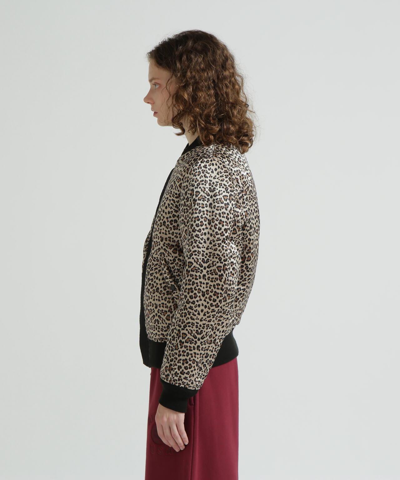 《WOMAN》LEOPARD LOGO MA-1