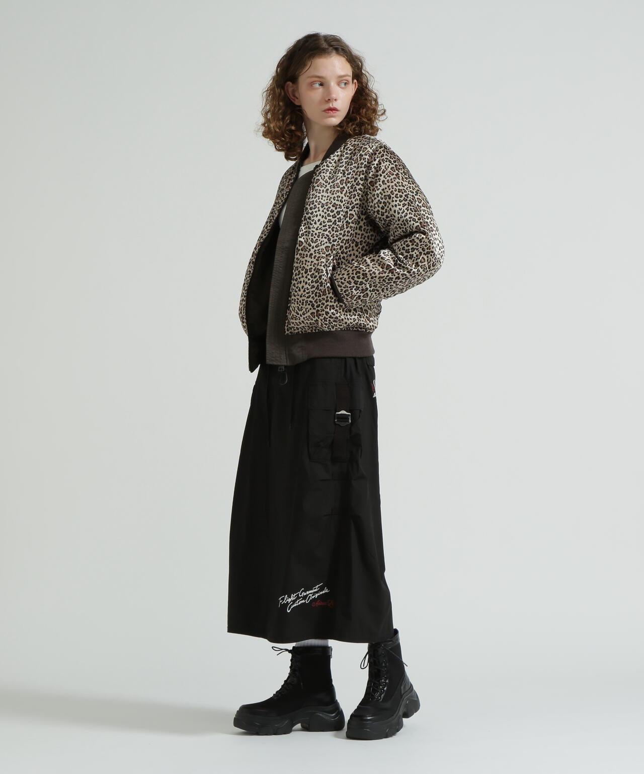 《WOMAN》LEOPARD LOGO MA-1