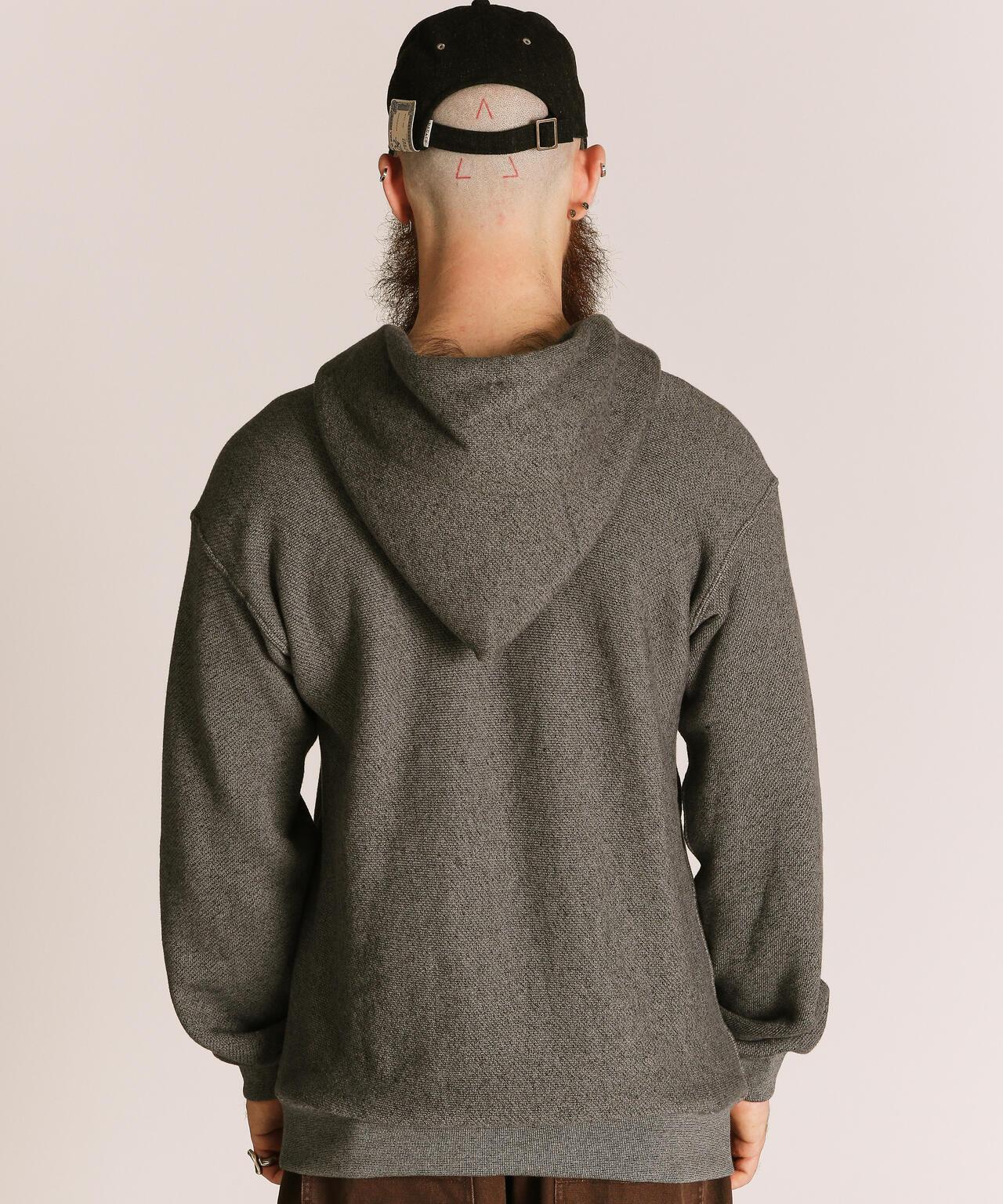 SALT AND PEPPER HALF ZIP HOODED SWEAT/ソルトアンドペッパー ハーフジップ パーカー