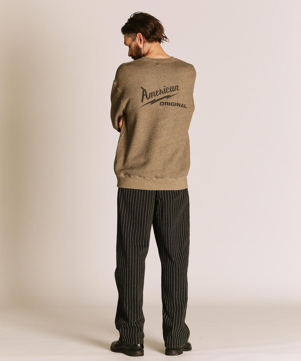 SALT AND PEPPER CREW SWEAT AMERICAN ORIGINAL