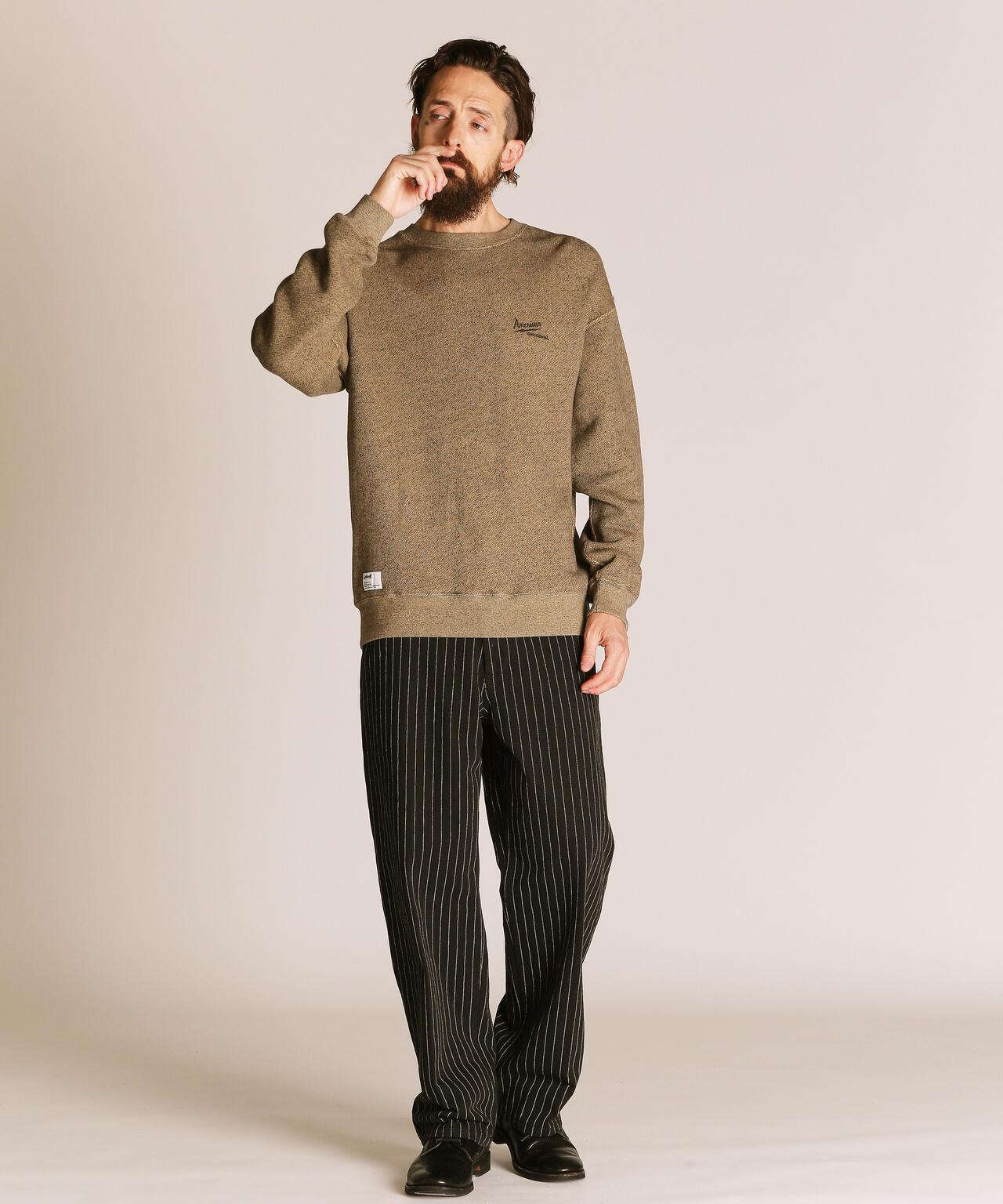 SALT AND PEPPER CREW SWEAT AMERICAN ORIGINAL