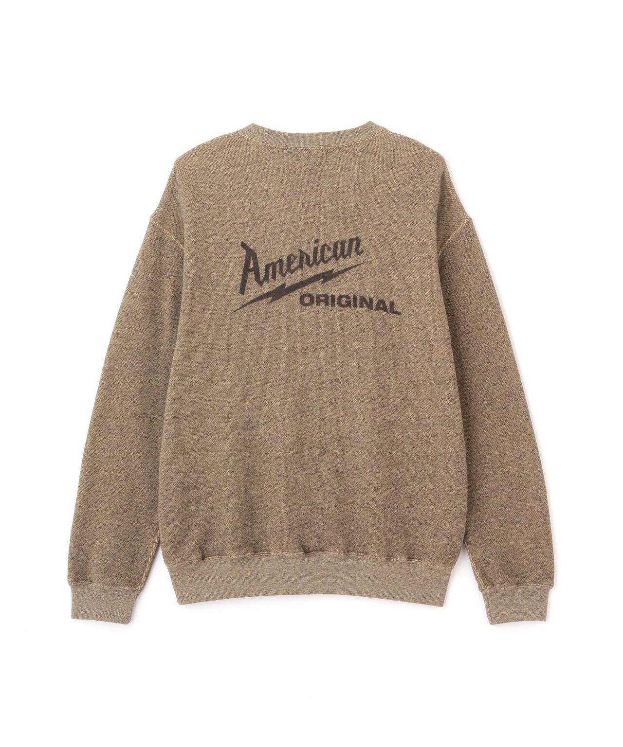 SALT AND PEPPER CREW SWEAT AMERICAN ORIGINAL
