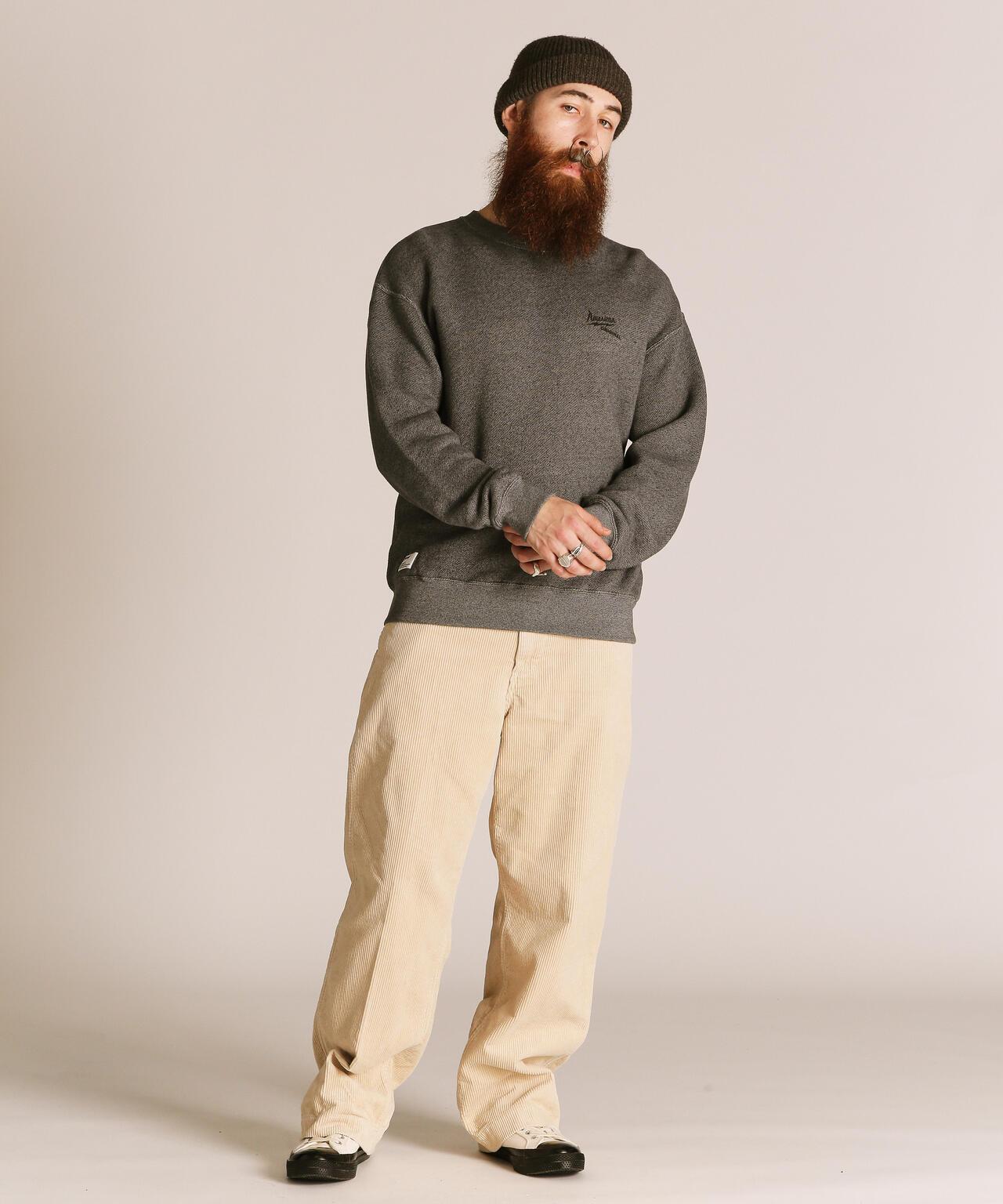SALT AND PEPPER CREW SWEAT AMERICAN ORIGINAL