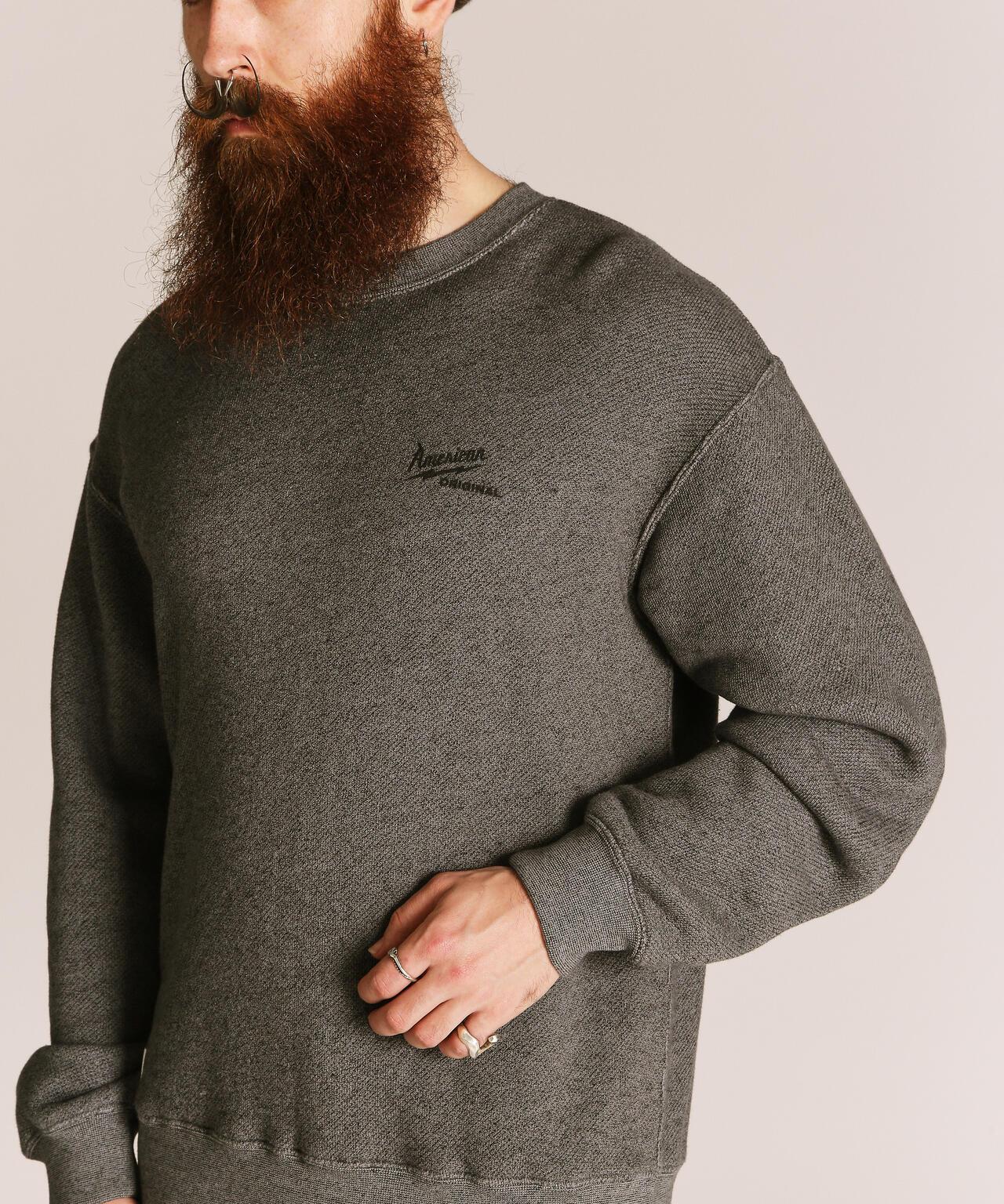 SALT AND PEPPER CREW SWEAT AMERICAN ORIGINAL