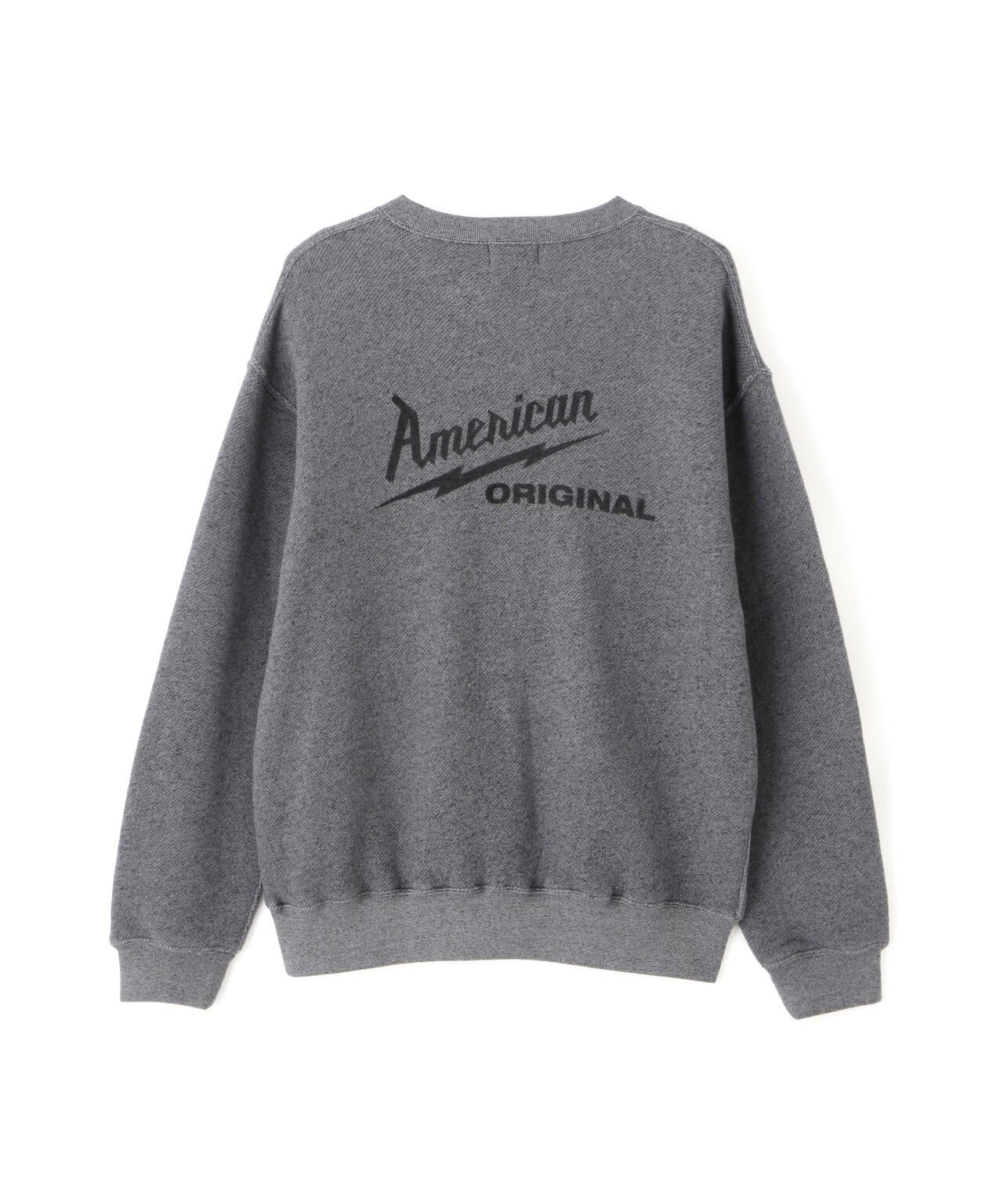 SALT AND PEPPER CREW SWEAT AMERICAN ORIGINAL