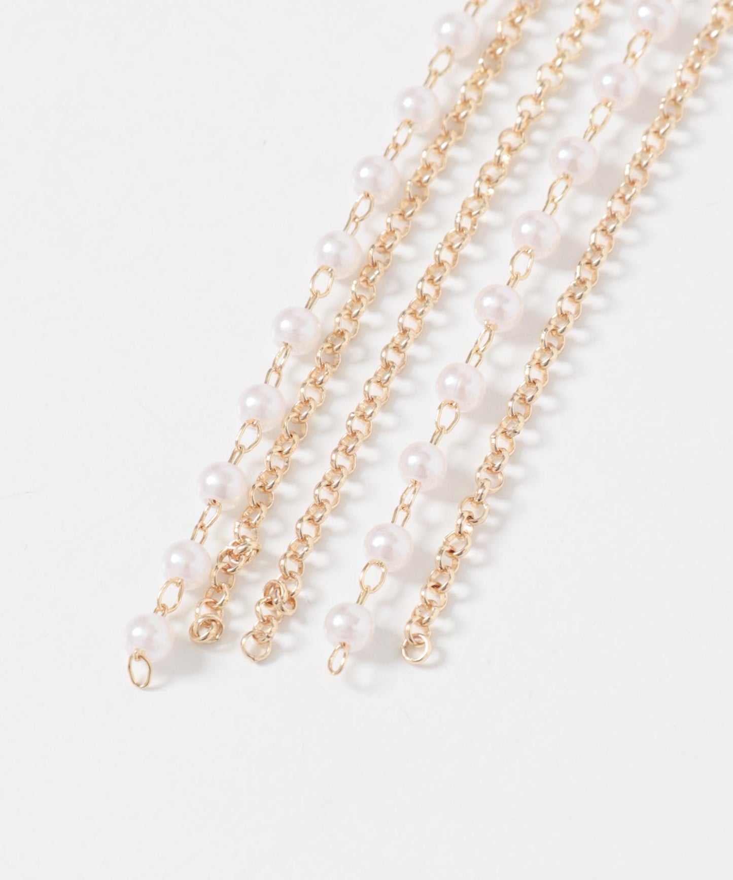 長款鏈條珍珠耳掛