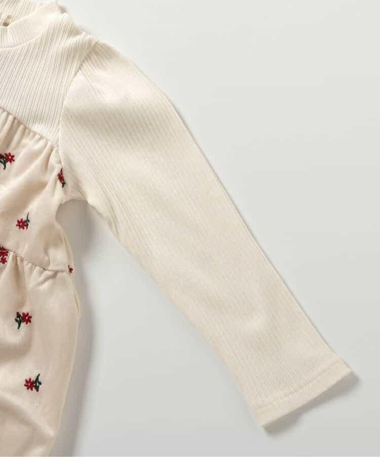 【リンク】刺繍ティアードドッキングワンピ