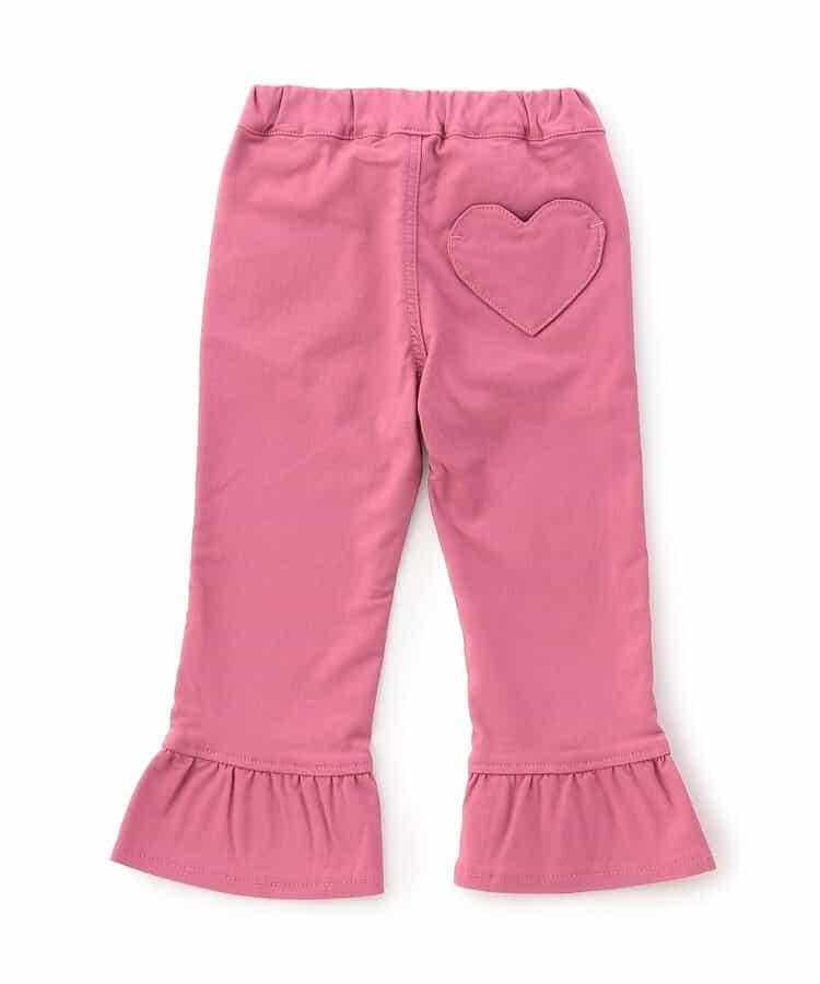 WEB限定 ハートポケット裾フリルパンツ  10分丈