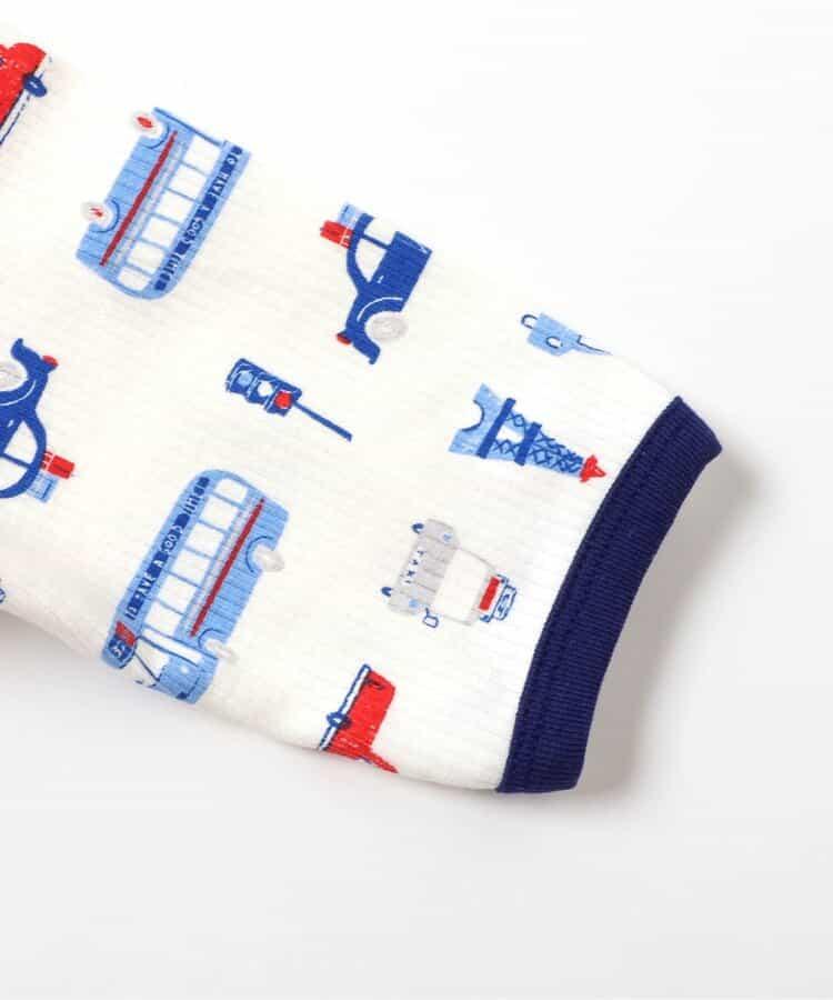 リブ総柄カバーオール