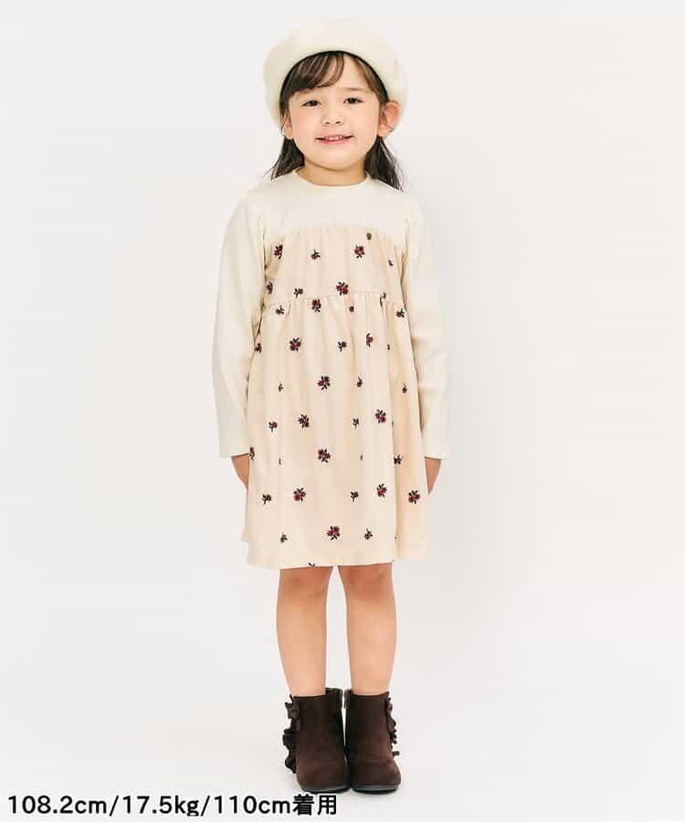 【リンク】刺繍ティアードドッキングワンピ