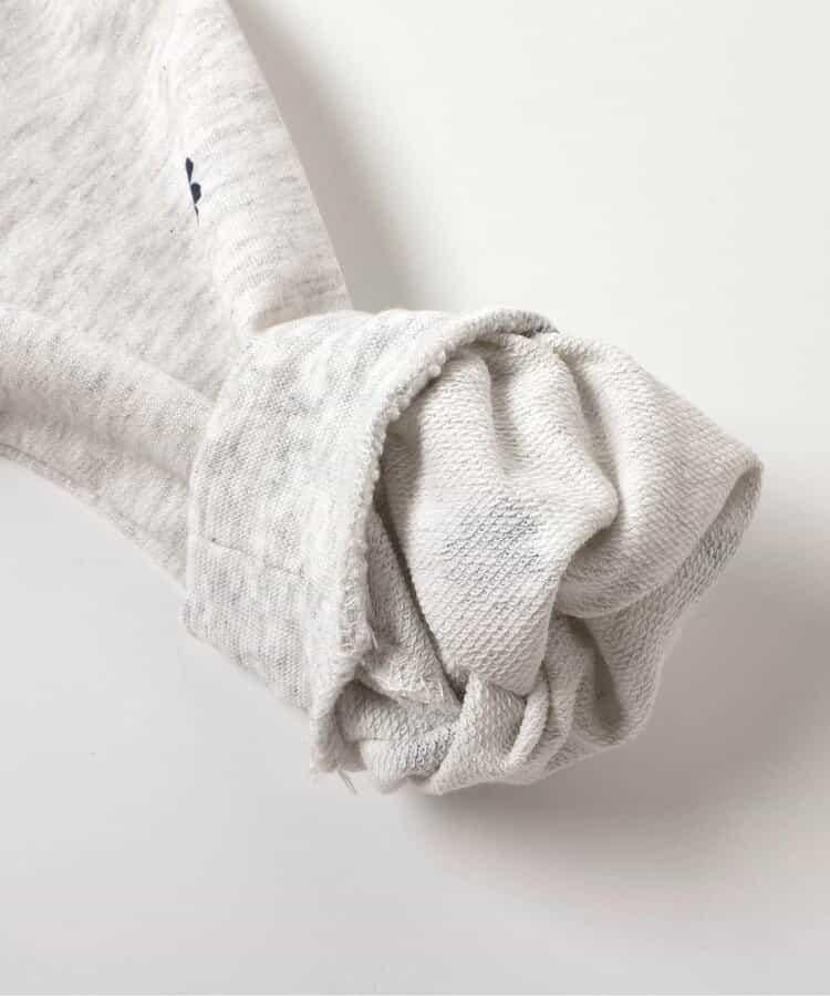 WEB限定 スウェットライクペプラムロゴトップス